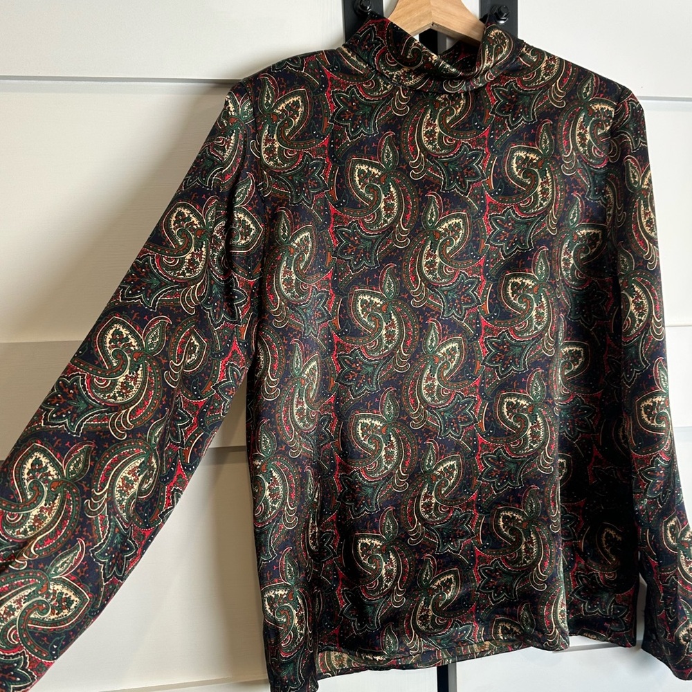 Vintage Paisley Holiday Blouse